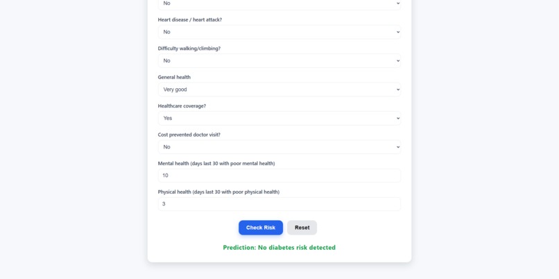 Diabetes Risk Screener – screenshot 4