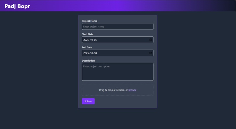 PADJ BOPR – screenshot 1