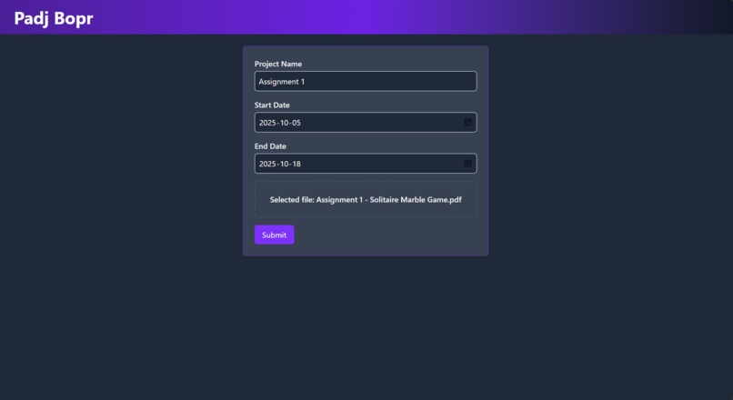 PADJ BOPR – screenshot 2