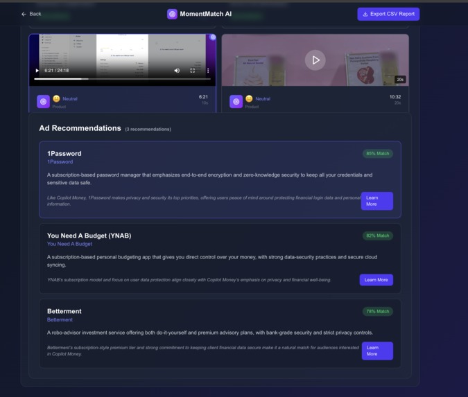 MomentMatch AI – screenshot 5