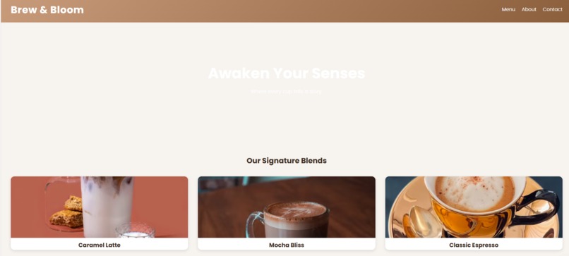 Brew & Bloom Café – screenshot 1