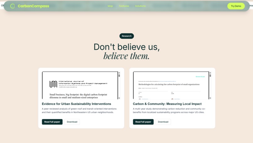 CarbonCompass – screenshot 2