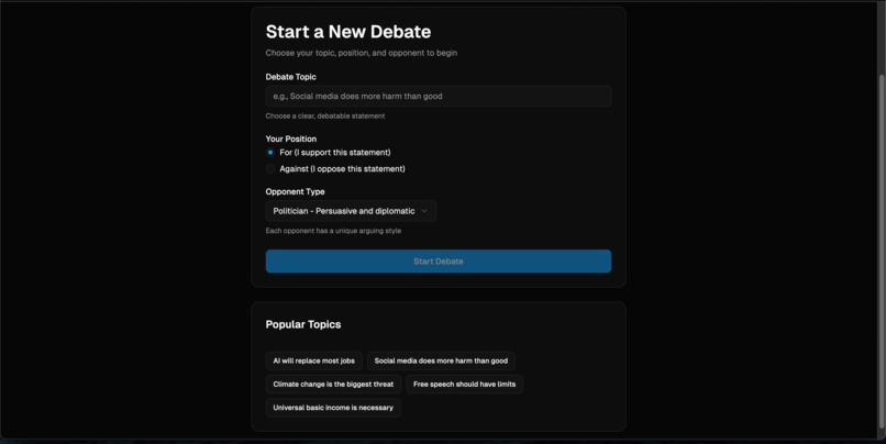 DebateMate – screenshot 3