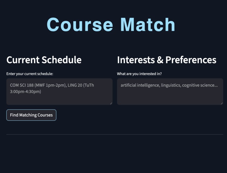 Course Match – screenshot 1