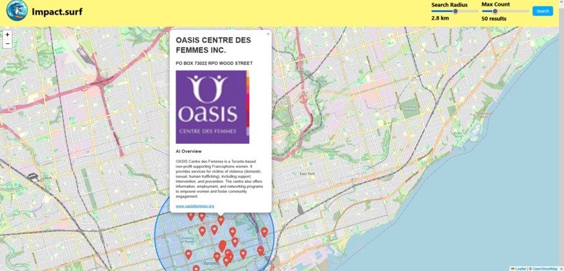 Impact.surf – screenshot 1