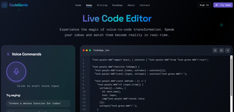 CodeGenie – screenshot 2
