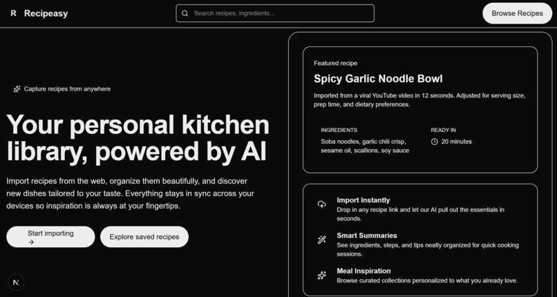 Recipeasy – screenshot 1
