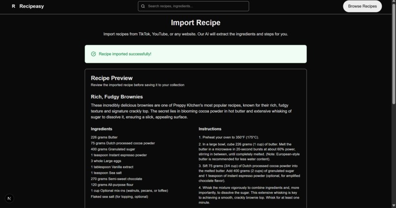 Recipeasy – screenshot 3