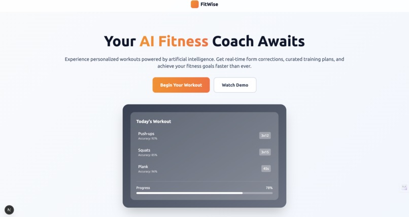 FitWise – screenshot 2