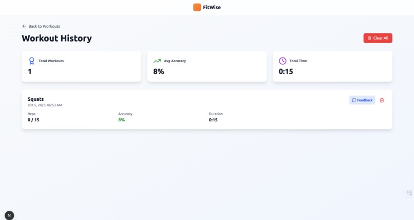 FitWise – screenshot 3