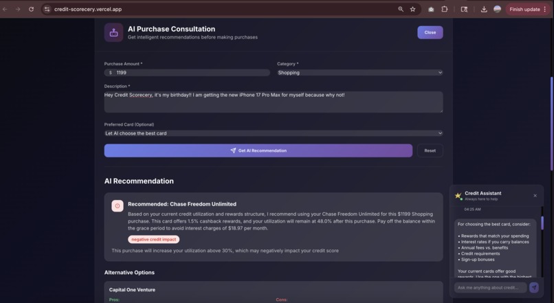 Credit Scorecerer – screenshot 2