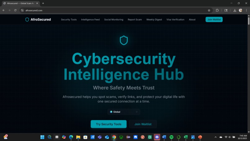 AfroSecured – screenshot 1