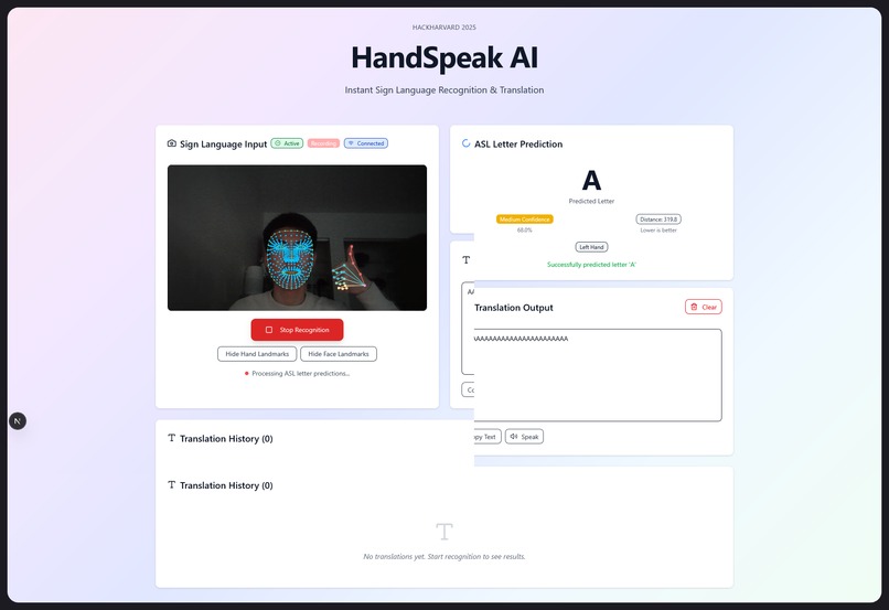HandSpeak AI – screenshot 1