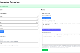 transaction categorizer