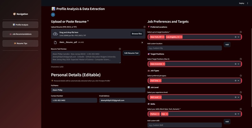 CVLens – screenshot 1