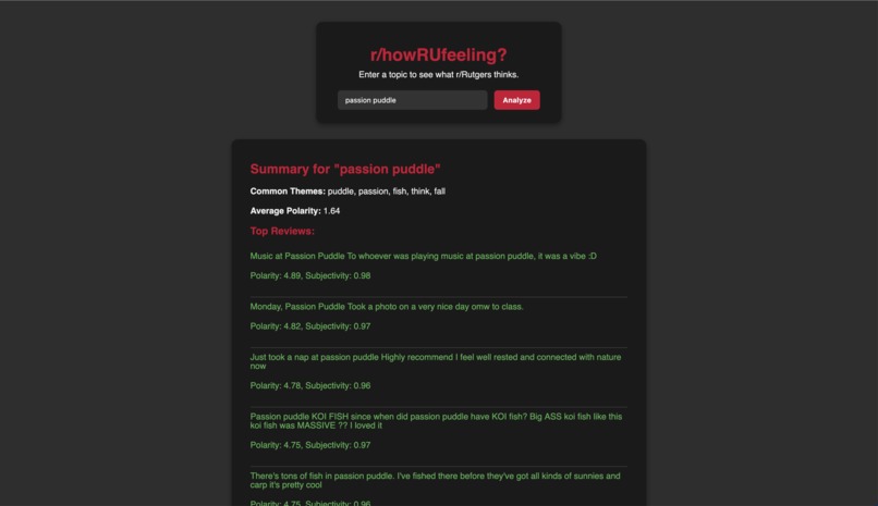 r/howRUfeeling? – screenshot 1
