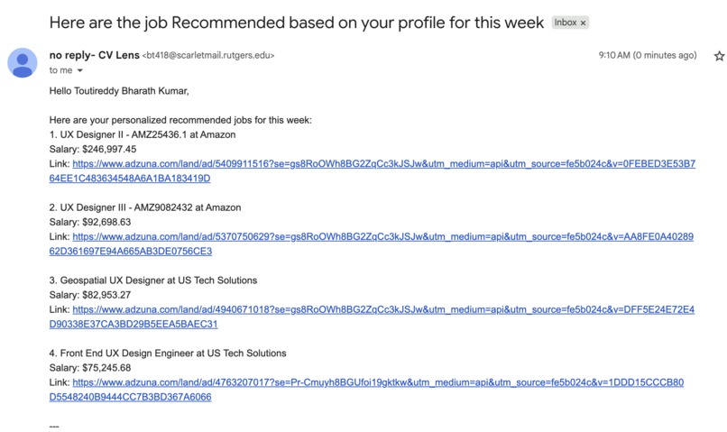 CVLens – screenshot 5