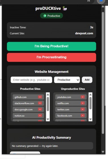 proDUCKtive – screenshot 2