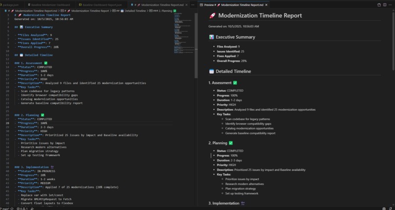 Baseline Modernizer – screenshot 5