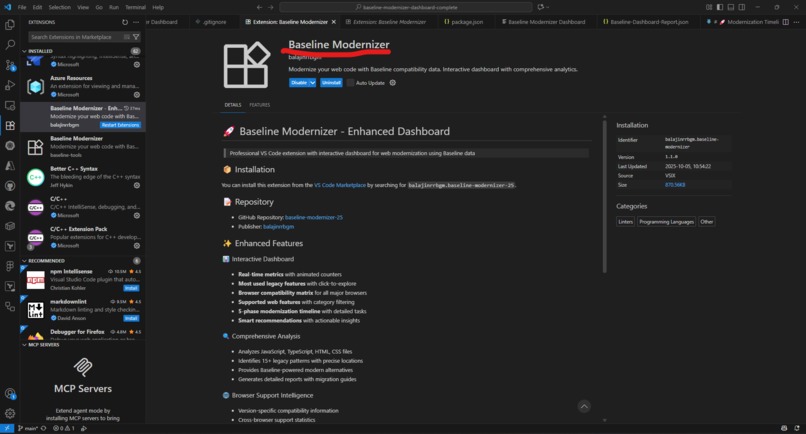 Baseline Modernizer – screenshot 6