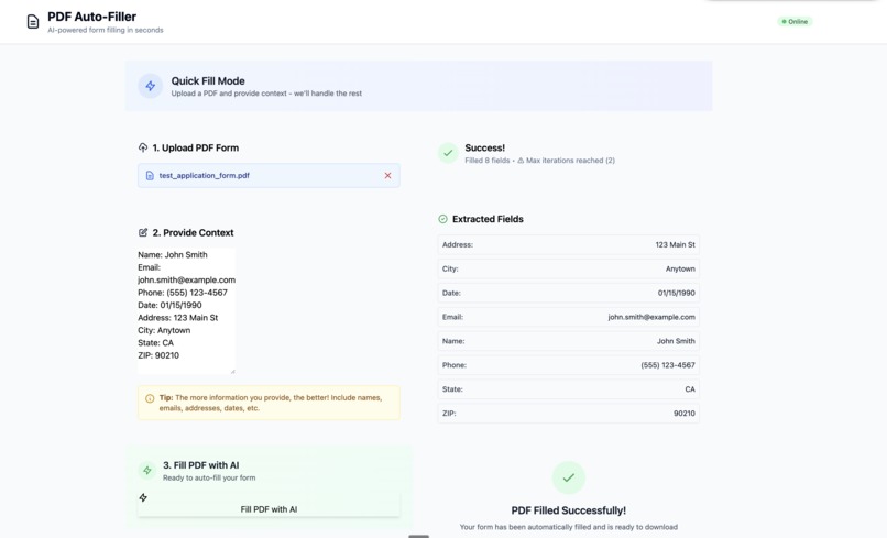 PDF Filler – screenshot 1