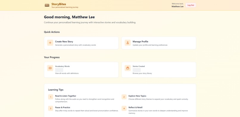 StoryBites – screenshot 2