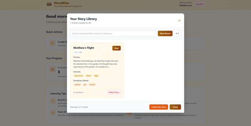 StoryBites – screenshot 5