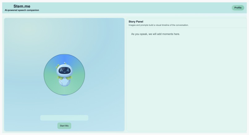 Stem.me| Virtual Companion for children with speech disorder – screenshot 1