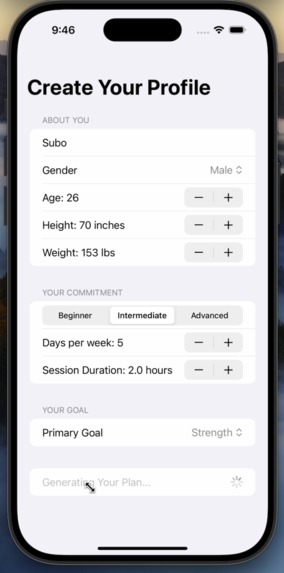 GymTracker – screenshot 1