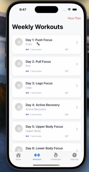 GymTracker – screenshot 3