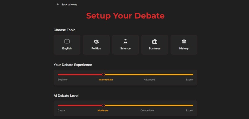DebateCraft – screenshot 2