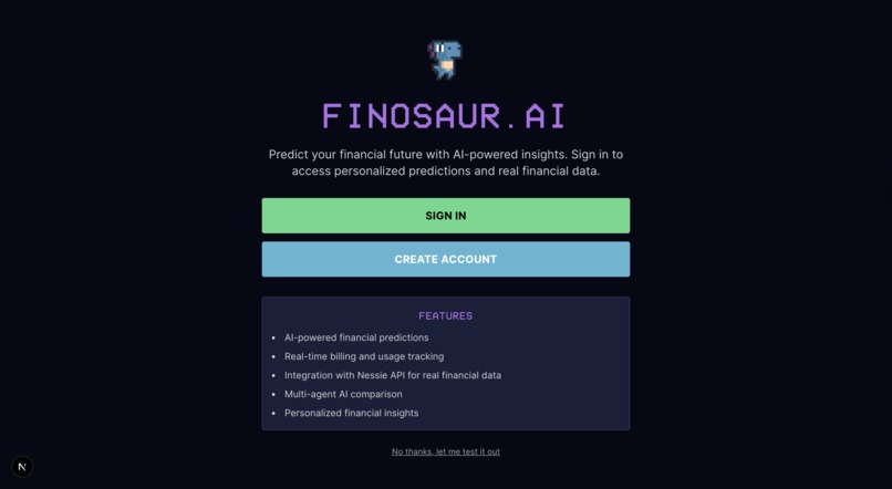 Finosaur.ai – screenshot 1