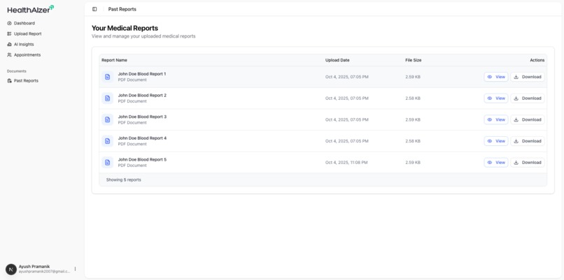 HealthAlzer – screenshot 4