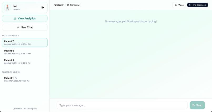 SimPatient – screenshot 2