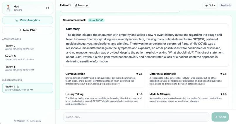 SimPatient – screenshot 4