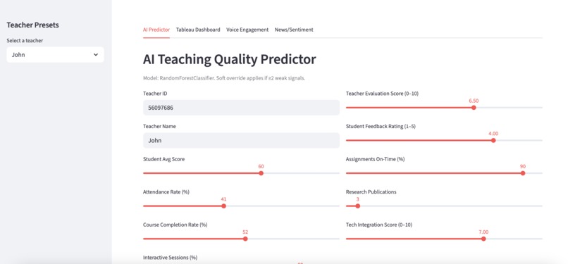 Teaching Evaluation & Advancement Model (TEAM) – screenshot 1