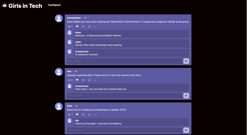 TechSpace for The Girls – screenshot 3