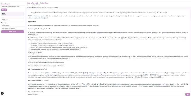CourseForge – screenshot 2