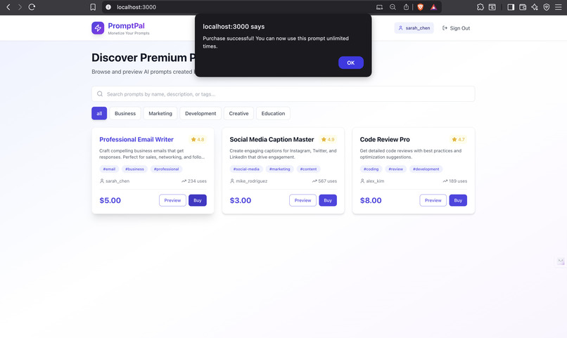 prompt pal – screenshot 5