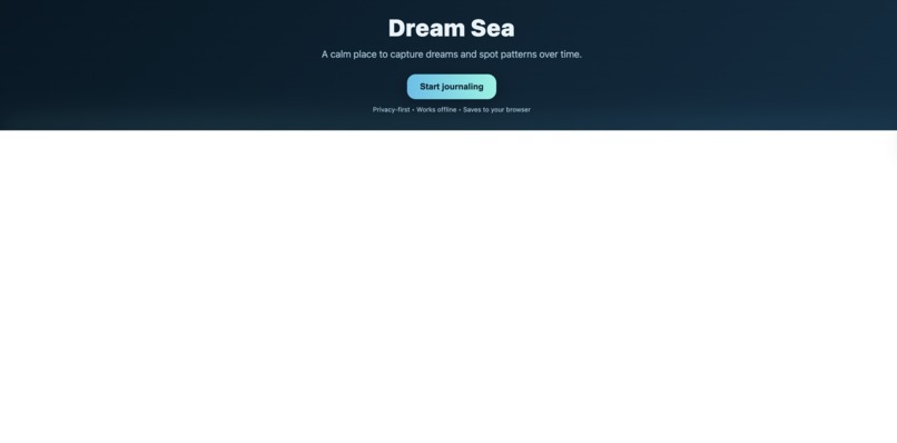 Dream Sea – screenshot 1