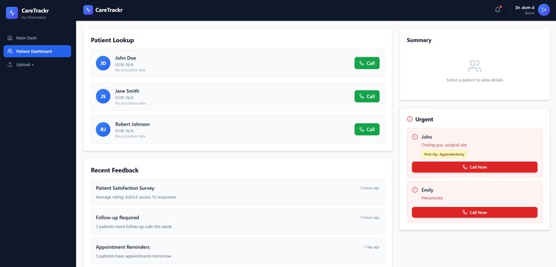 CareTrackr-Clinovance – screenshot 1