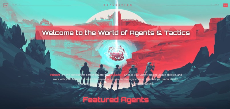 Valorant Agent Fanpage – screenshot 1