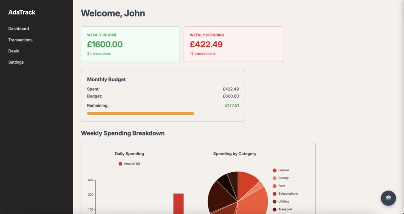 AdaTrack – screenshot 1