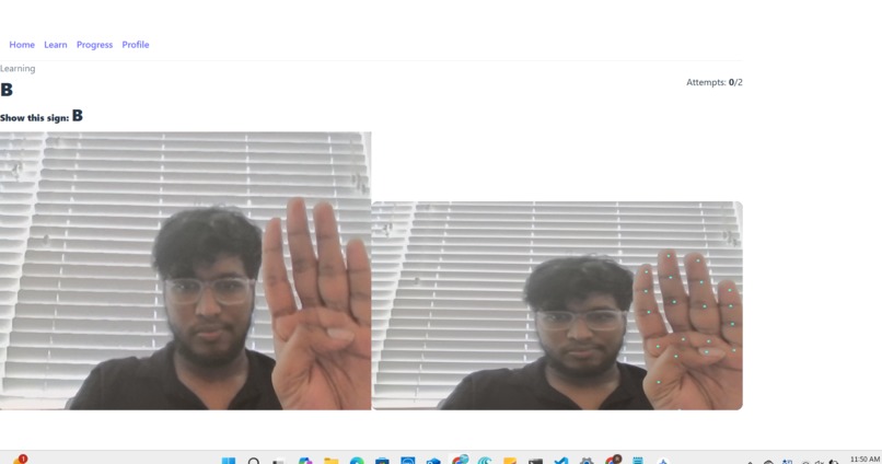 SignSense — Confidence-Aware ASL Recognition (Web + Android) – screenshot 2