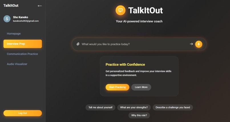 TalkItOut – screenshot 2