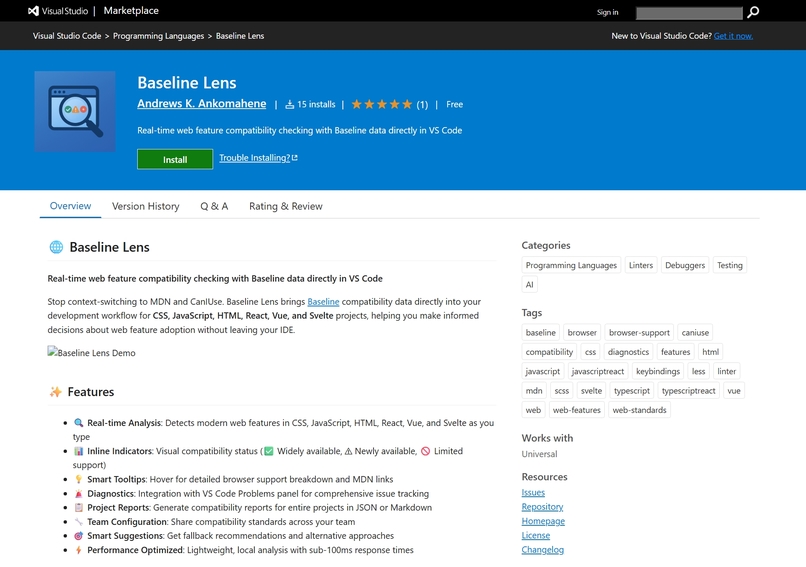 Baseline Lens – screenshot 1