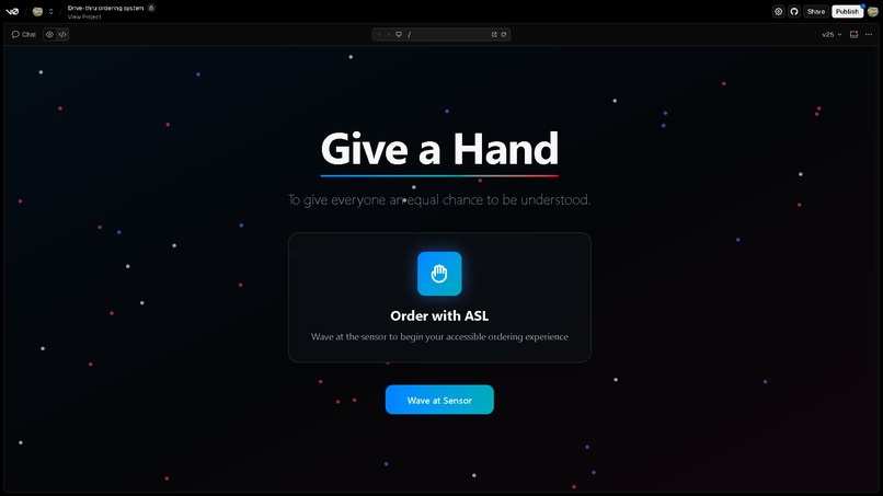 ASL Express – Touchless AI Food Ordering Assistant – screenshot 1