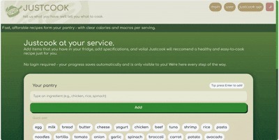 JUSTCOOK – screenshot 2