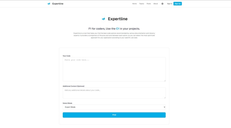 Expertline – screenshot 1