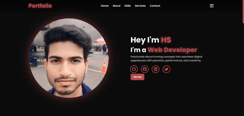 Portfolio – screenshot 1